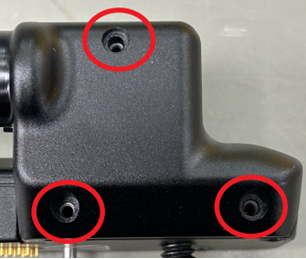A close up of a black object

Description automatically generated