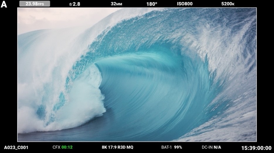 A large wave in the ocean

Description automatically generated
